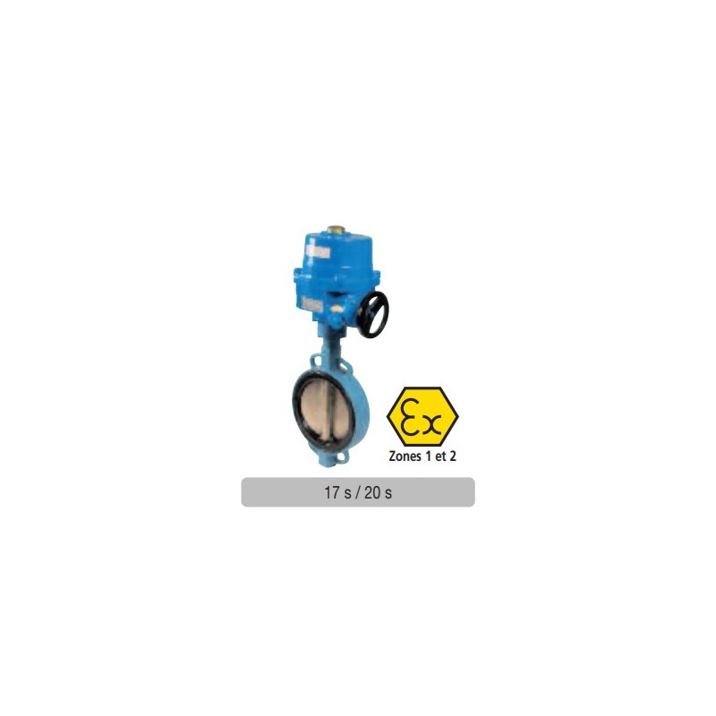 DN 150 NA-X 15 Robinet à papillon "gaz" ATEX à oreilles de centrage avec servomoteur électrique 230V 1141 DN 150 NA-X 15 Robinet à papillon "gaz" ATEX à oreilles de centrage avec servomoteur électrique 230V 1141