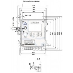 Convertisseur électronique de volume CMK-03 pour compteur gaz a turbine