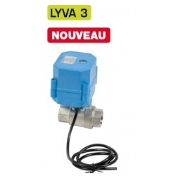 3/4\" Vanne à sphère électrique inox LYVA 3