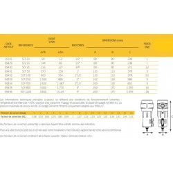 600M3/h  Filtre cyclonique avec purgeur automatique SCF100