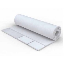 1,5m x 20m ISO16890 ISO COARSE supérieur a 60% (EN779 G4) Rouleau média  synthétique blanc