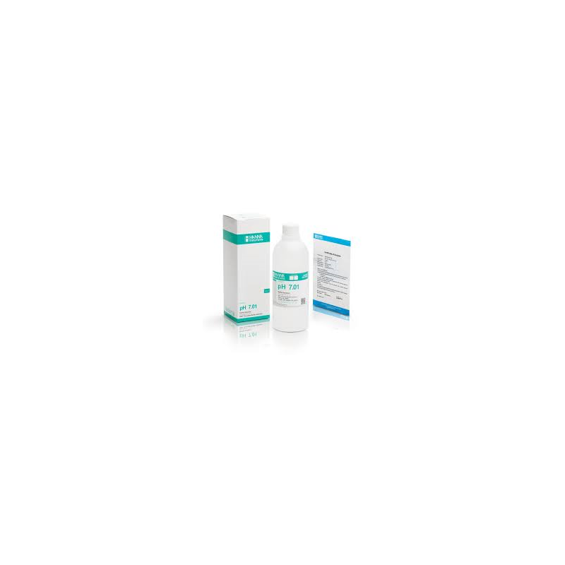 Solution tampon pH 7.01 incolore avec certificat (500 ml) Solution tampon pH 7.01 incolore avec certificat (500 ml)