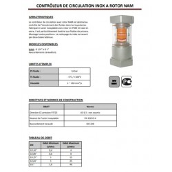 contrôleur de débit et circulation pour eau et fluides industriels
