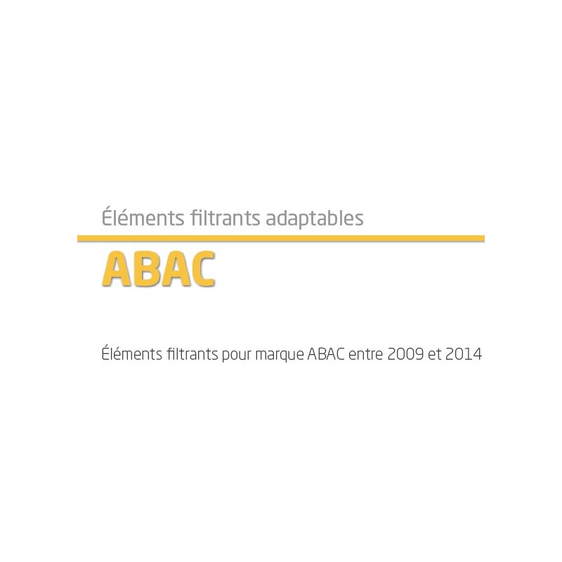 élément filtrant adaptable pour filtre air comprimé