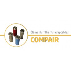 élément filtrant adaptable pour filtre air comprimé