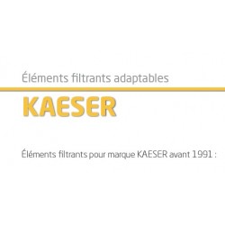 élément filtrant adaptable pour filtre air comprimé