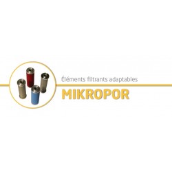 M25P : compatible mikropor - élément adaptable ref : 10543 - M025VF3 - grade : A - pour filtre modèle : G25P