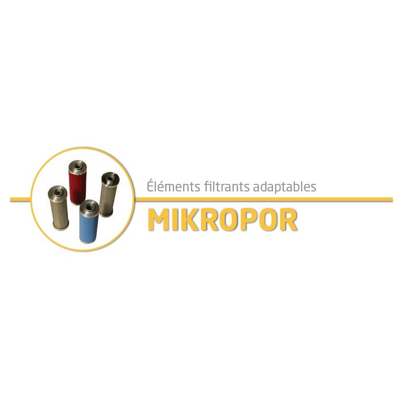 M25P : compatible mikropor - élément adaptable ref : 10543 - M025VF3 - grade : A - pour filtre modèle : G25P