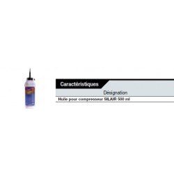 Huile pour compresseur insonorisé SILAIR 500 ml