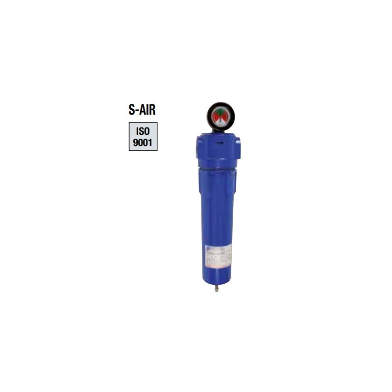 127 m3/h 3/4\" FILTRE À CARTOUCHE AIR COMPRIMÉ S-AIR Grade M / Filtration micronique X1 1µ 127 m3/h 3/4\" FILTRE À CARTOUCHE AIR COMPRIMÉ S-AIR Grade M / Filtration micronique X1 1µ
