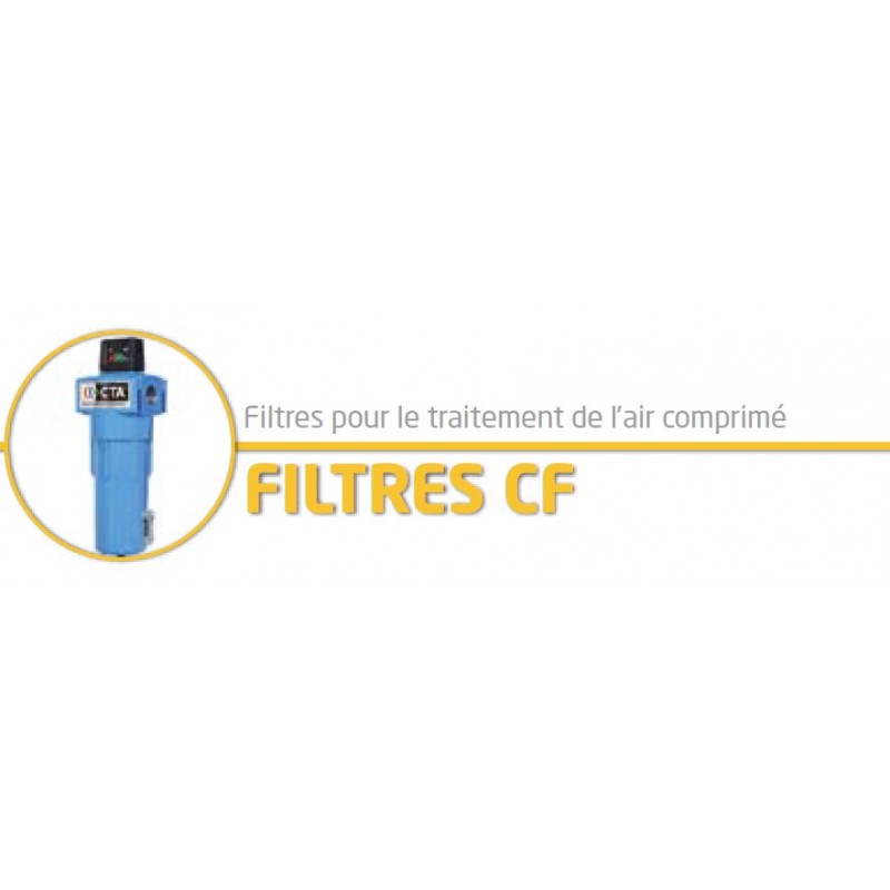198 M3/h 1\" Filtre air comprimé CF 020 S / Submicronique